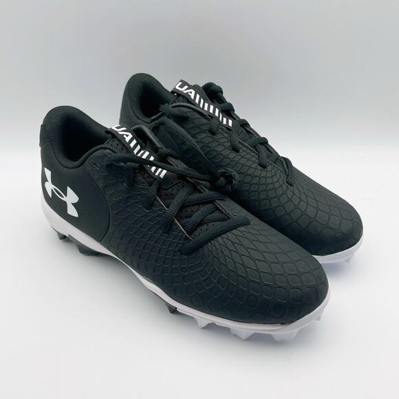 UNDER ARMOUR Womens Glyde 2.0 Rm Baseball Cleats US 10.5 EU 42.5 Black White NIB - Picture 4 of 11